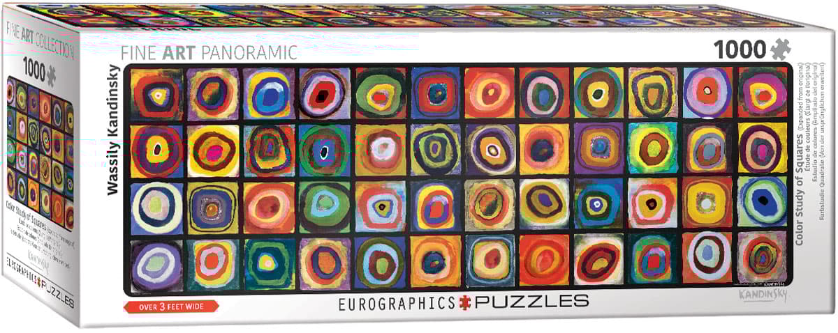 Puzzle 1000 panoramic Color Study of Squares - Pano 6010-5443