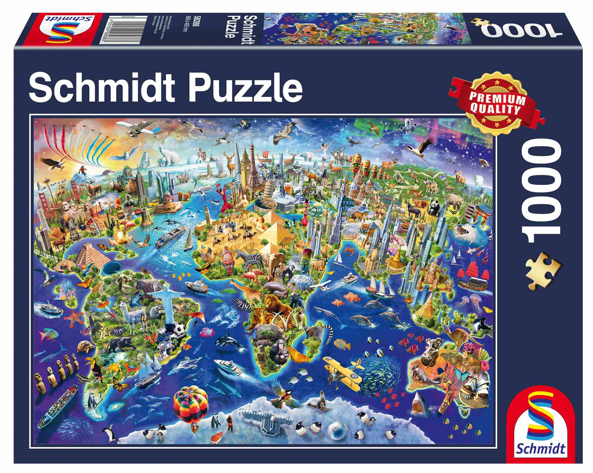 Puzzle 1000 PQ Odkrywanie świata