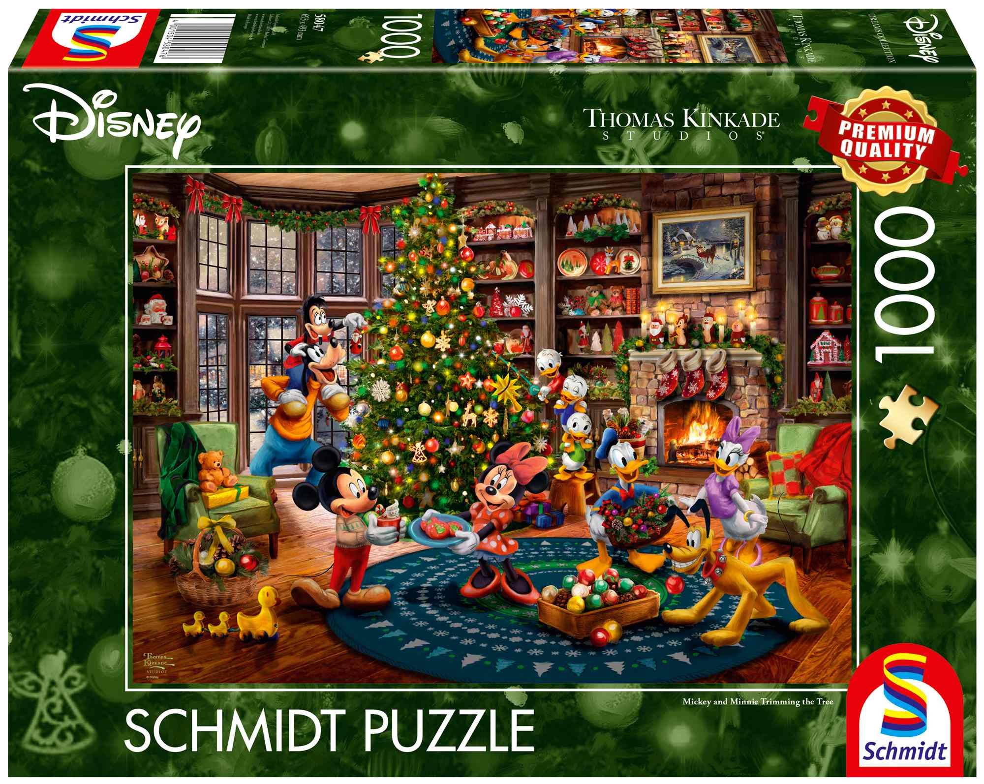 Puzzle 1000 PQ T.Kinkade Myszka Miki choinka Disney 113672