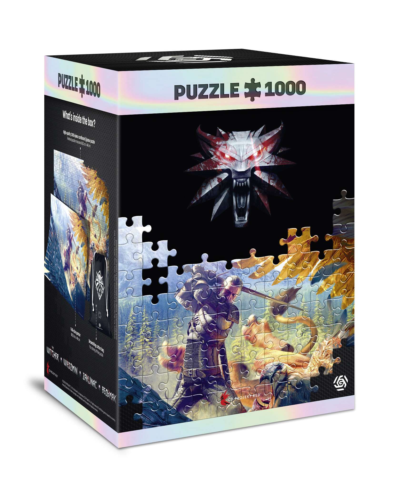 Puzzle 1000 Premium The Witcher Wiedźmin Griffin Fight