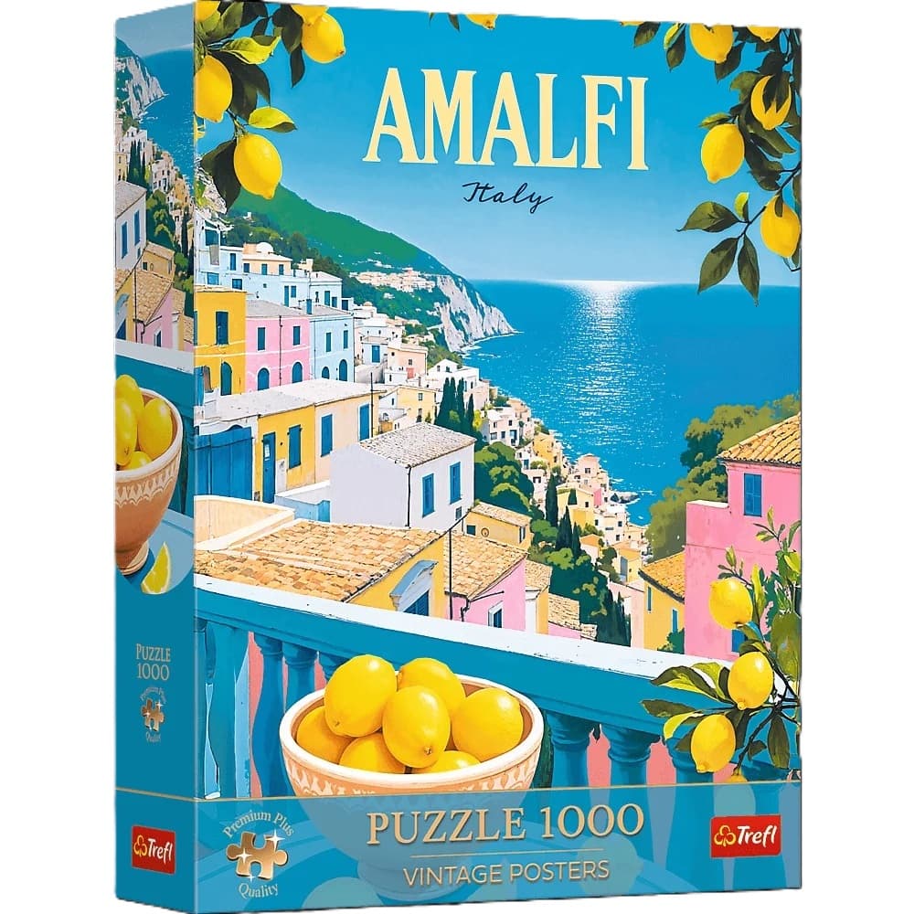 Puzzle 1000 Trefl Premium Plus - Vintage Poster: Amalfi, Włochy 12136