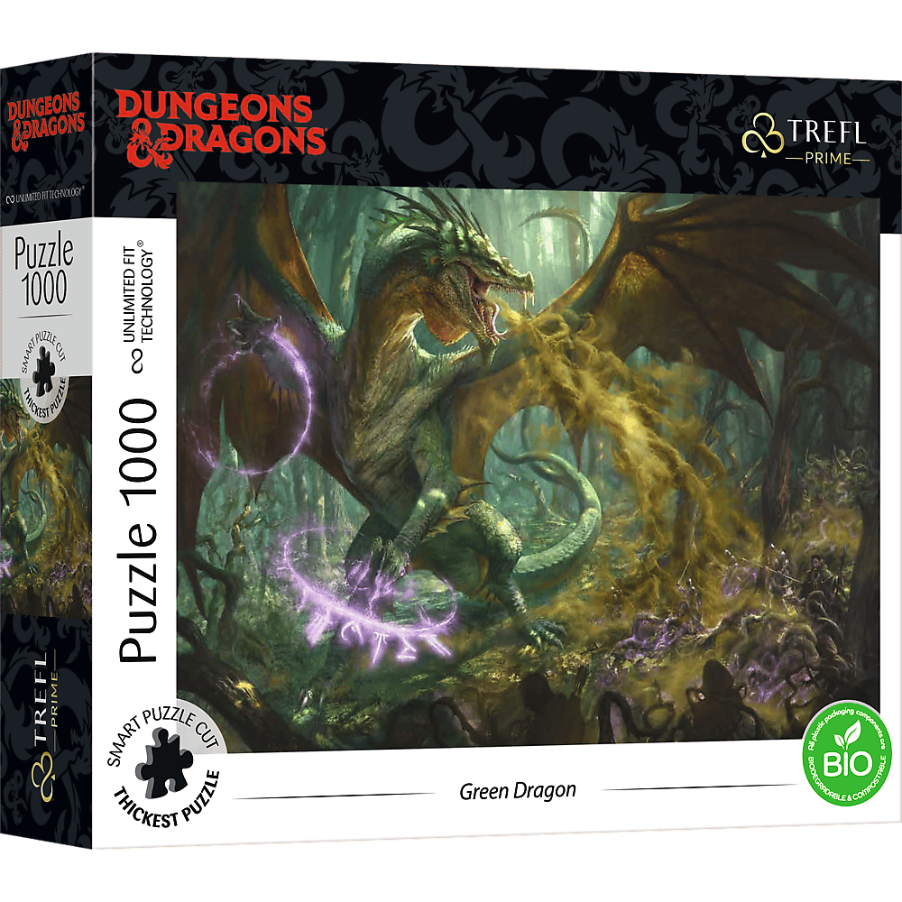 Puzzle 1000 UFT Green Dragon Hasbro Dungeons&Dragons 10758