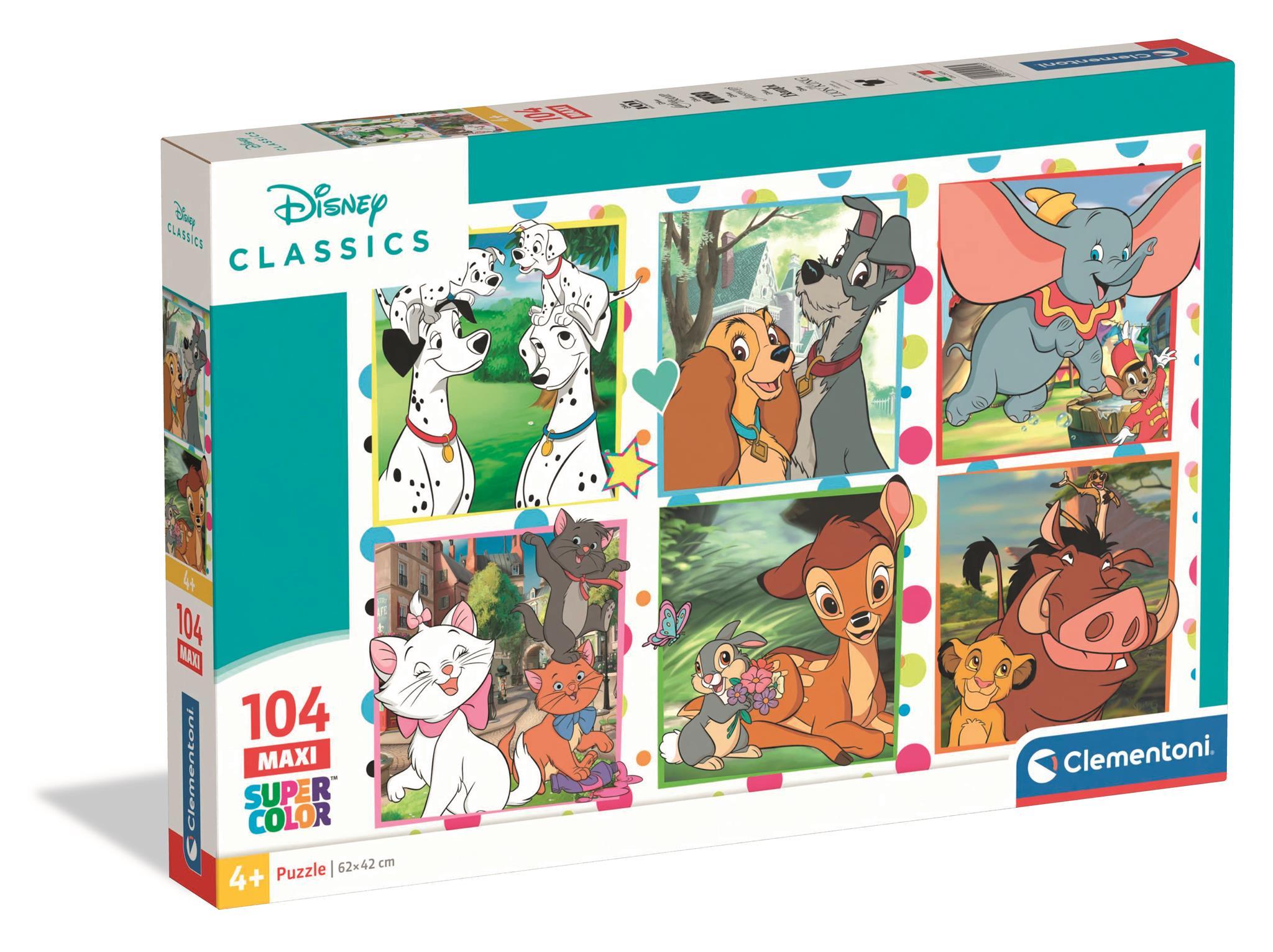 Puzzle 104 Maxi Super kolor Disney Classics 25016