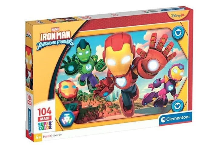 Puzzle 104 Maxi Super kolor Iron Man and His Awesome friends 23778