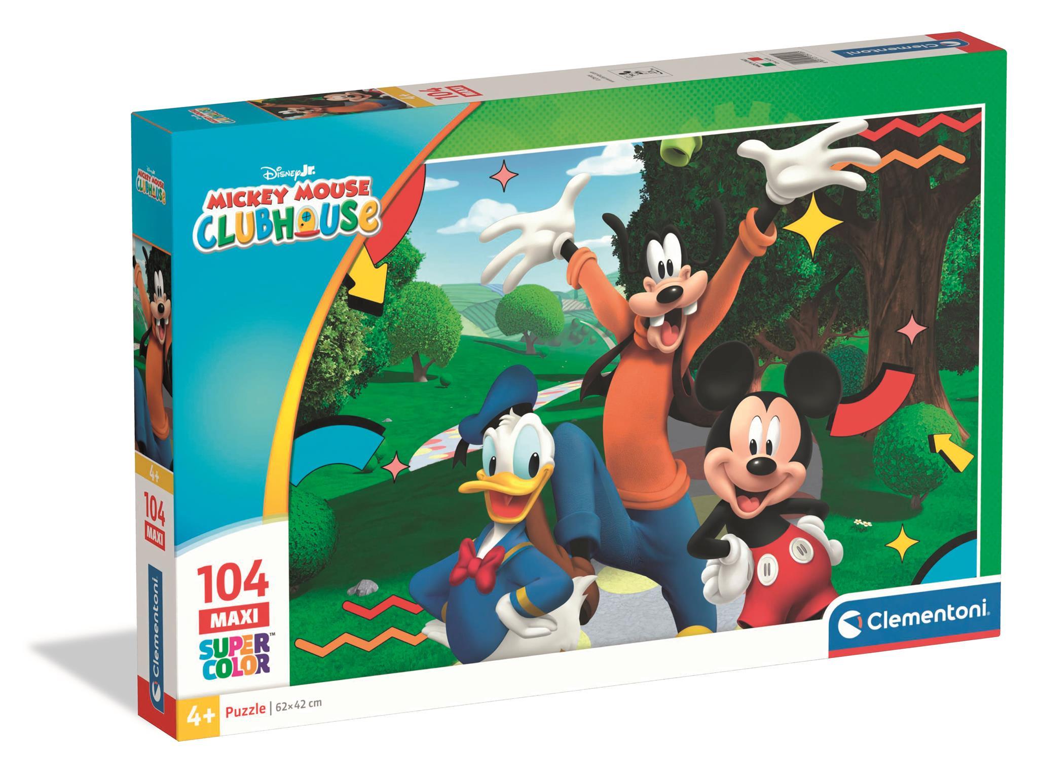 Puzzle 104 Maxi Super kolor Mickey Mouse Clubhouse 25018