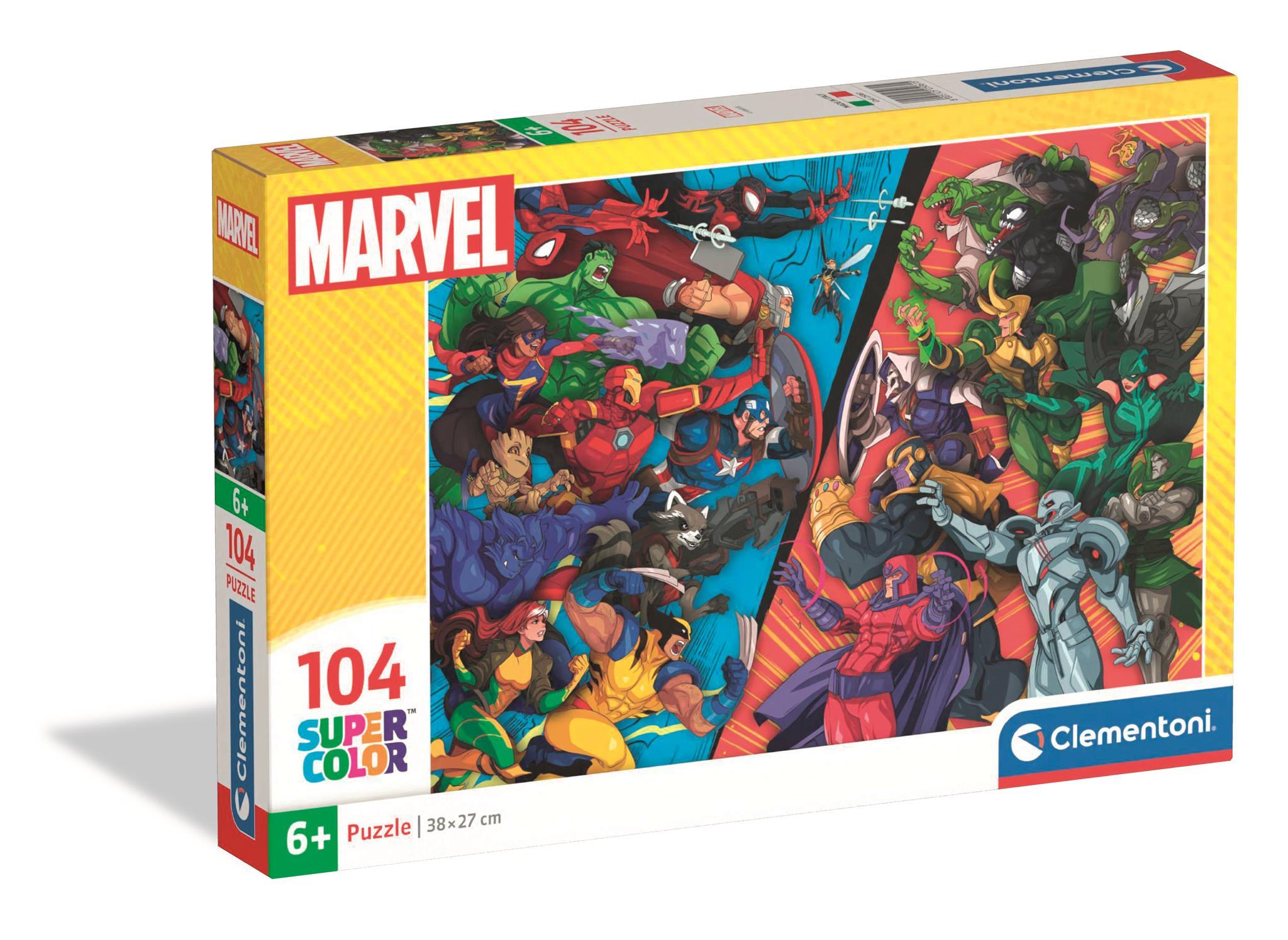 Puzzle 104 Super kolor Marvel 25061