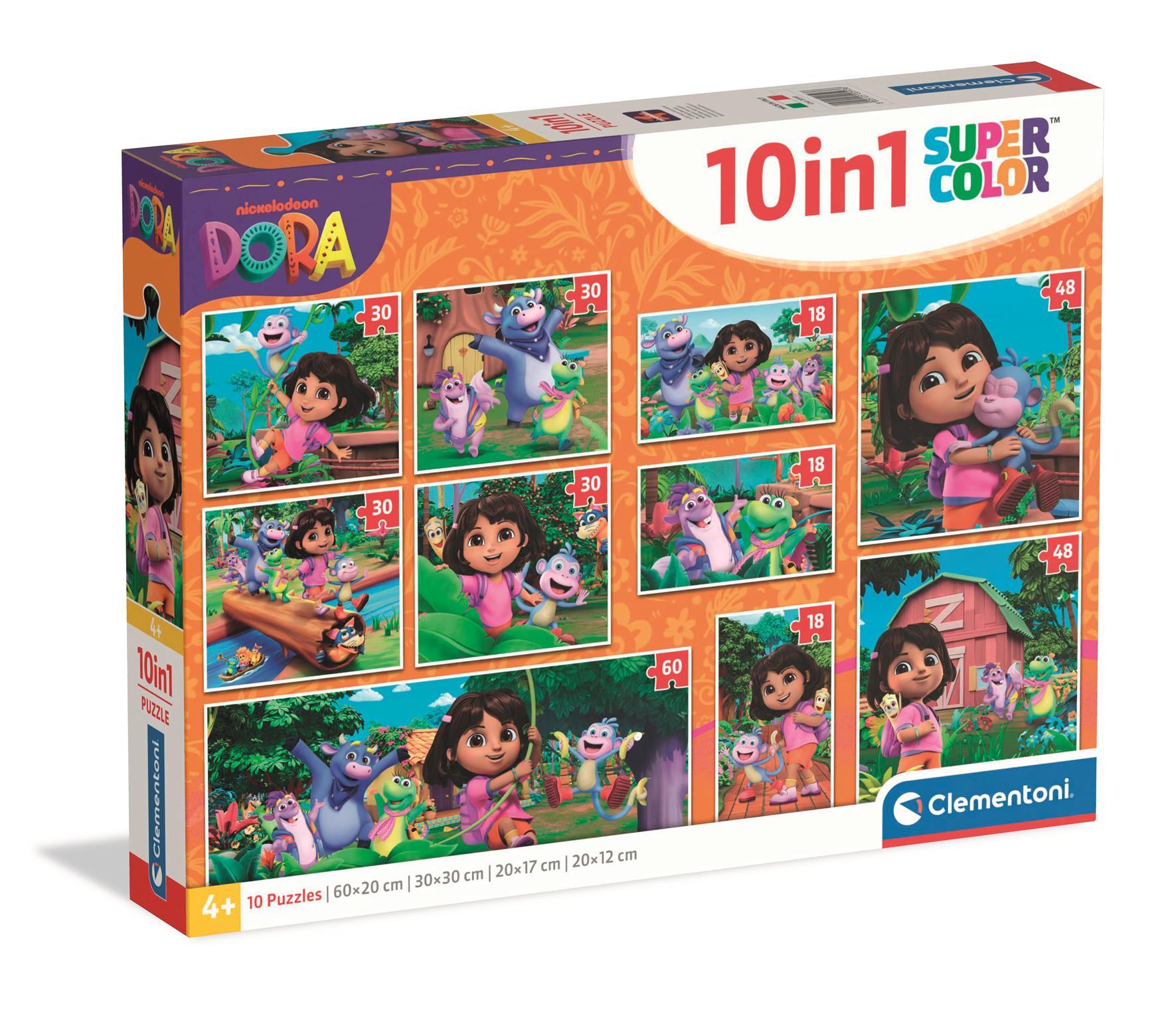 Puzzle 10w1 Super kolor Dora the Explorer 20593