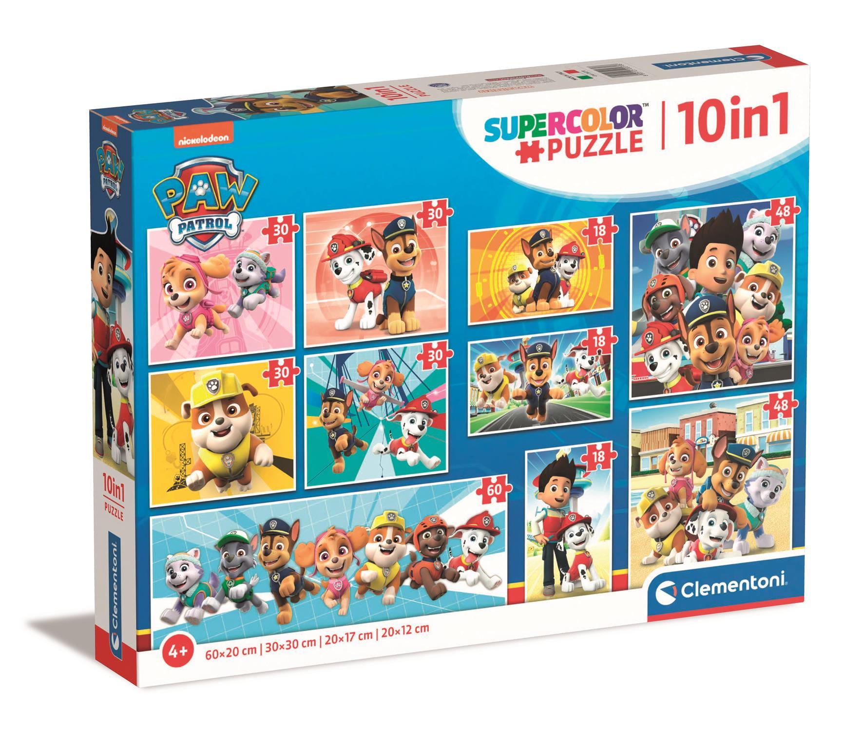 Puzzle 10w1 super kolor Paw Patrol 20270
