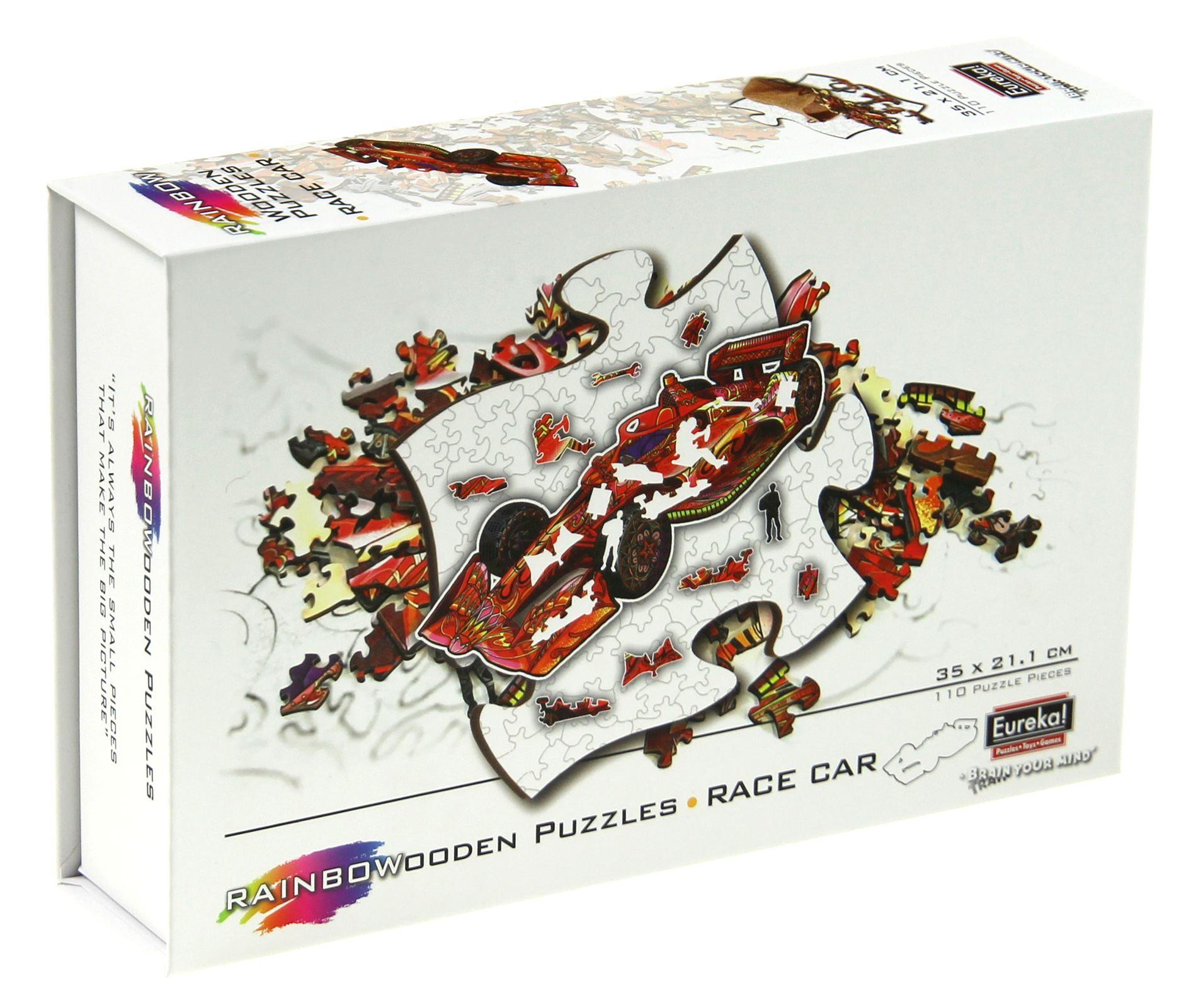 Puzzle 110 drewniane kolorowe Formuła 1