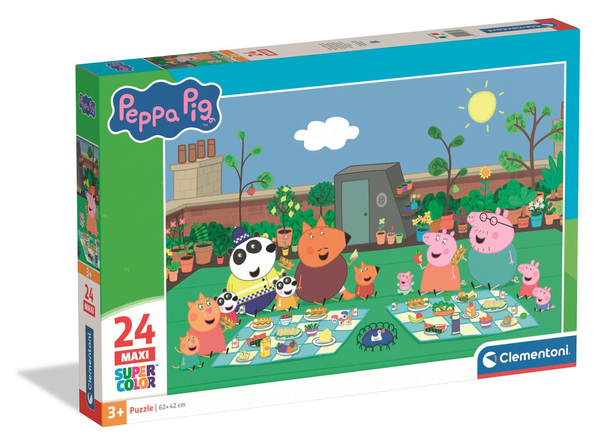 Puzzle 24 Maxi Super kolor Peppa Pig 24834