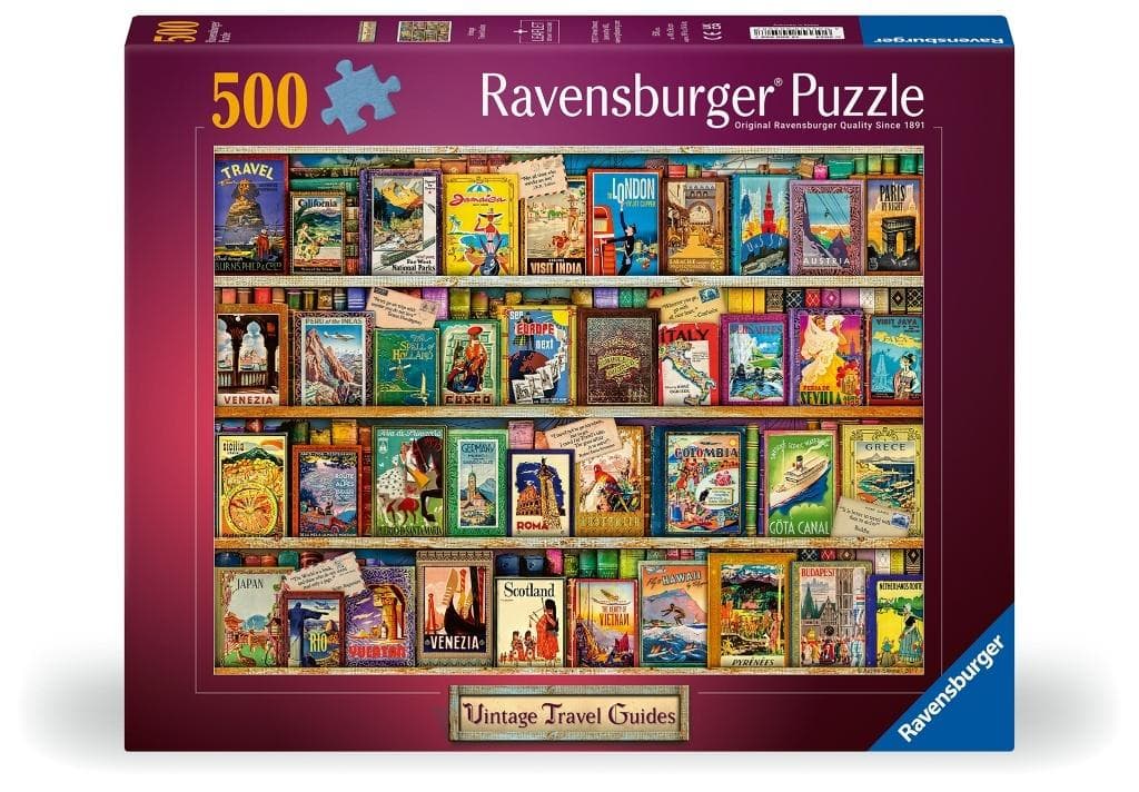 Puzzle 2D: Vintage - Pocztówki 500el