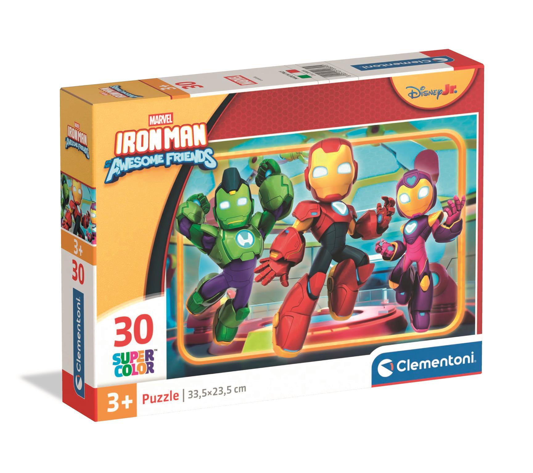 Puzzle 30 Super kolor Iron Man and His Awesome Friends 20839