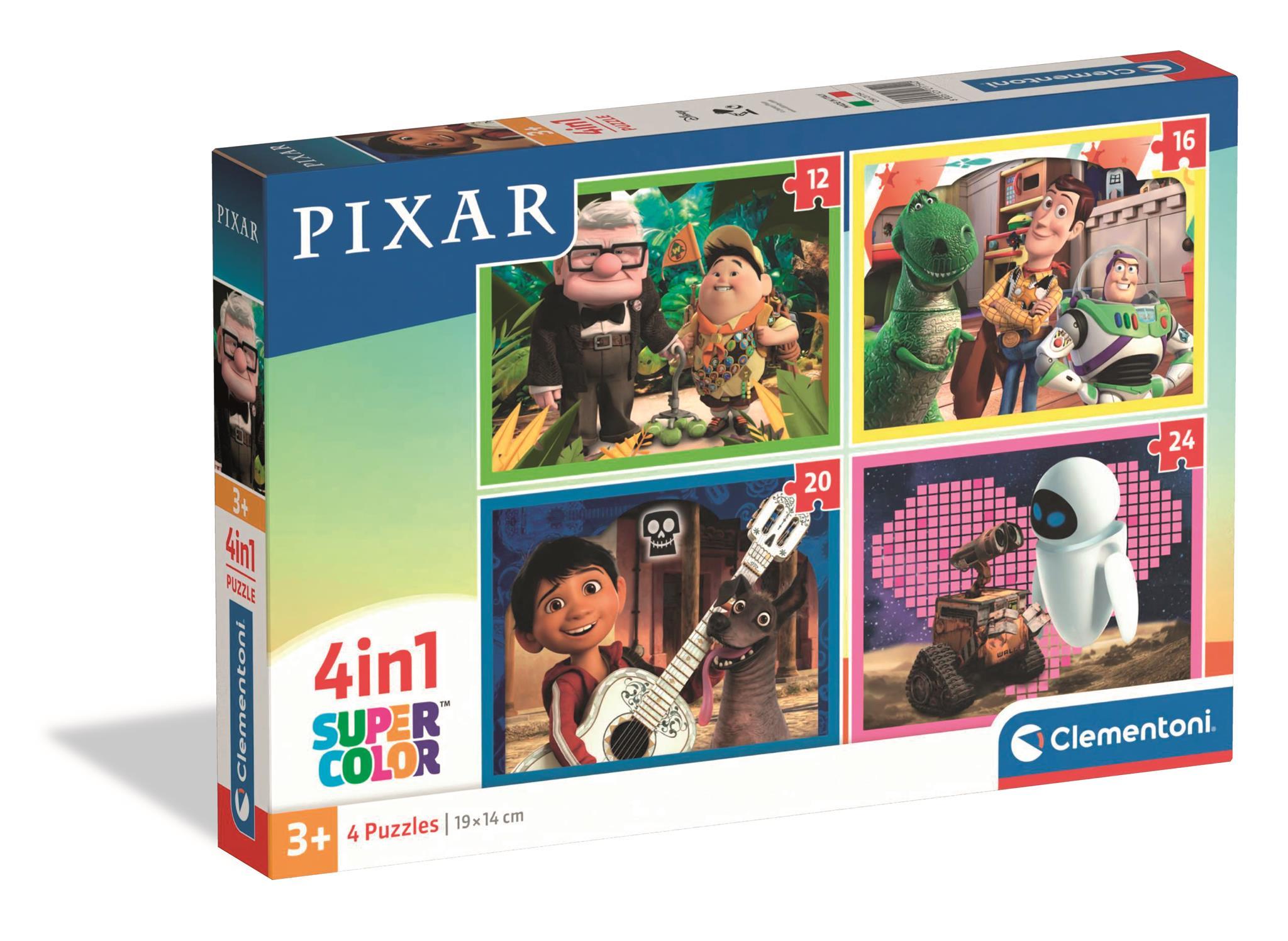 Puzzle 4w1 Super kolor Pixar 21754