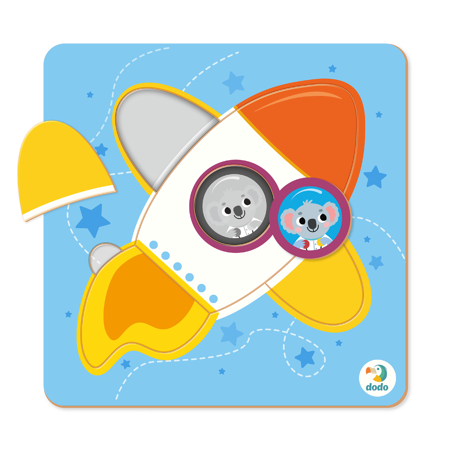 Puzzle 5 sorter Rakieta mini DOP300348