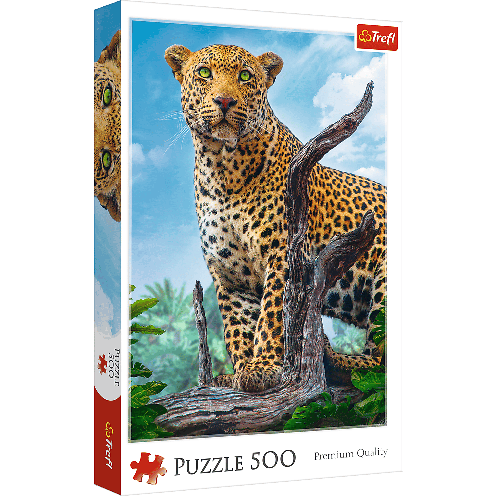 Puzzle 500 Dziki lampart 37332