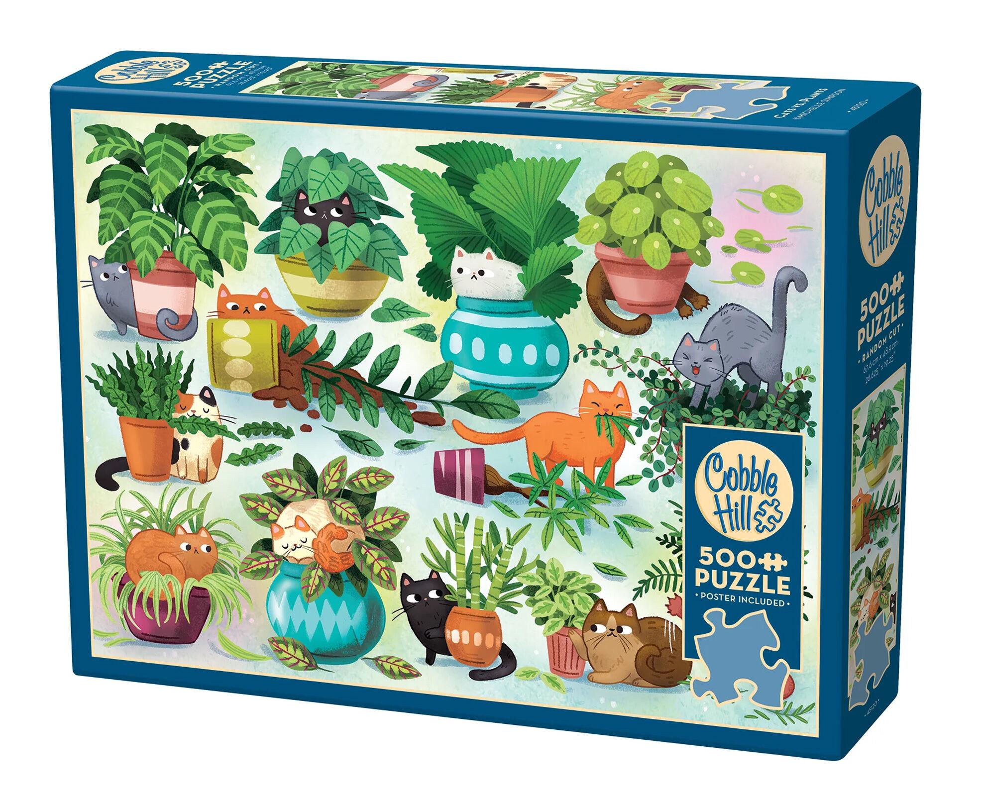 Puzzle 500 Koty kontra rośliny 113580