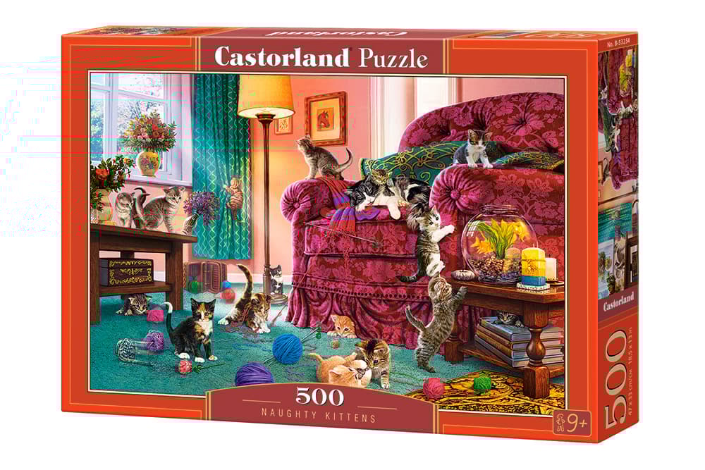 Puzzle 500 Niegrzeczne kocięta B-53254