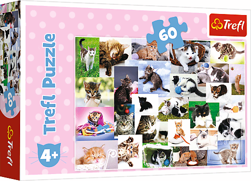 Puzzle 60 Koci świat