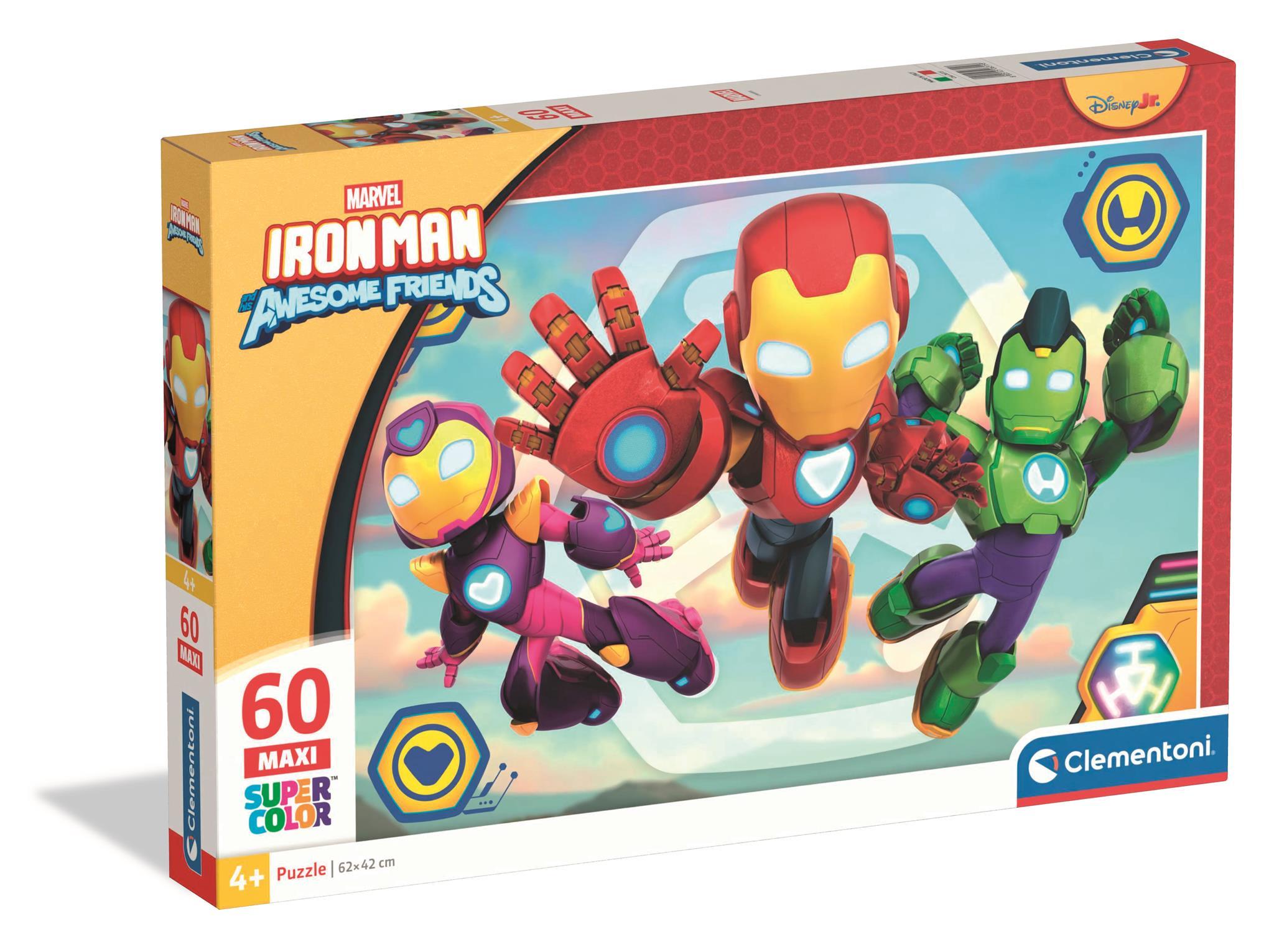 Puzzle 60 Maxi Super kolor Iron Man and His Awesome Friends 26315