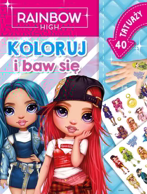 Rainbow High Koloruj i baw się 40 tatuaży