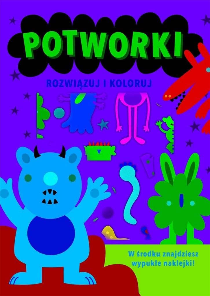 Rozwiązuj i koloruj Potworki