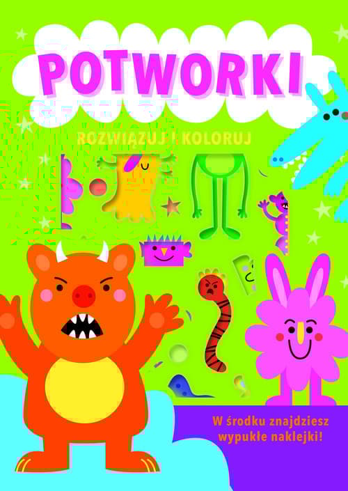 Rozwiązuj i koloruj Potworki