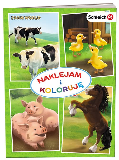 SCHLEICH Farm World Naklejam i koloruję NAK-8301