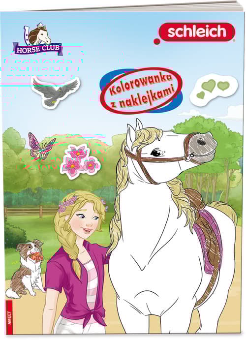 SCHLEICH Horse Club Kolorowanka z naklejkami
