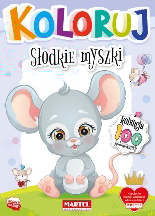 Słodkie myszki. Koloruj
