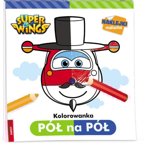 Super Wings. Kolorowanka pół na pół PNP-301