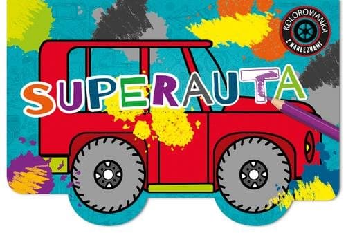 Superauta Kolorowanka z naklejkami