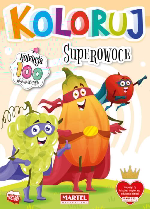 Superowoce. Koloruj