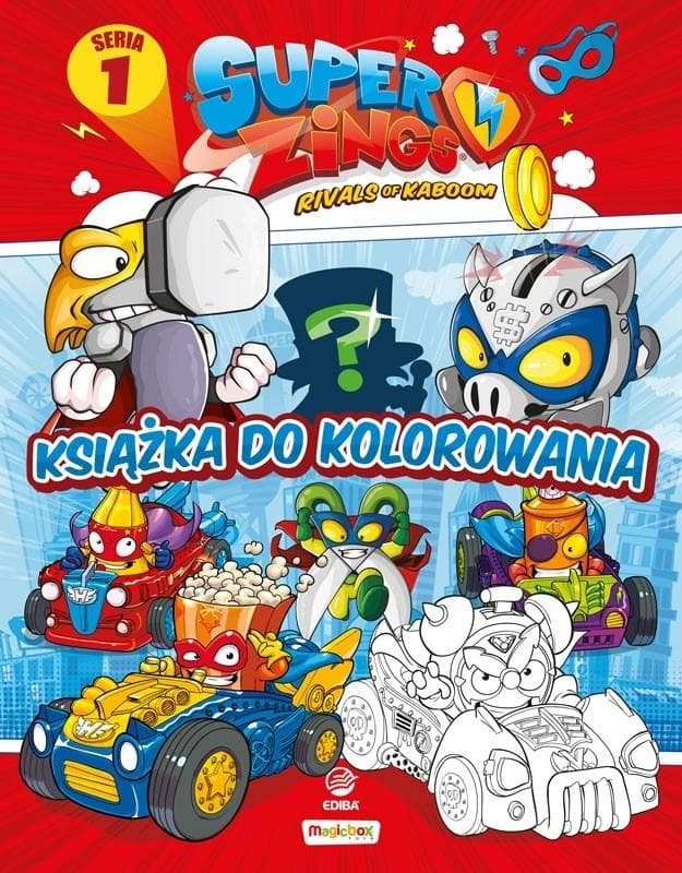 SuperZings Książka do kolorowania Seria 1