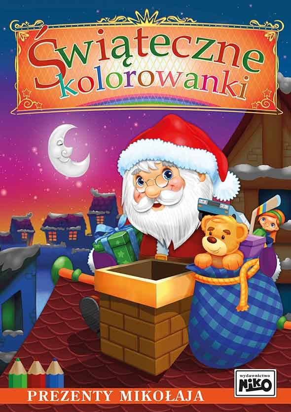 Świąteczne kolorowanki Prezenty Mikołaja