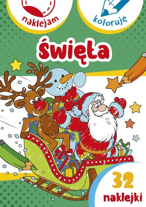 Święta Naklejam i koloruję