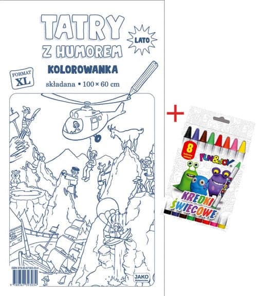 Tatry z humorem Kolorowanka XL + kredki