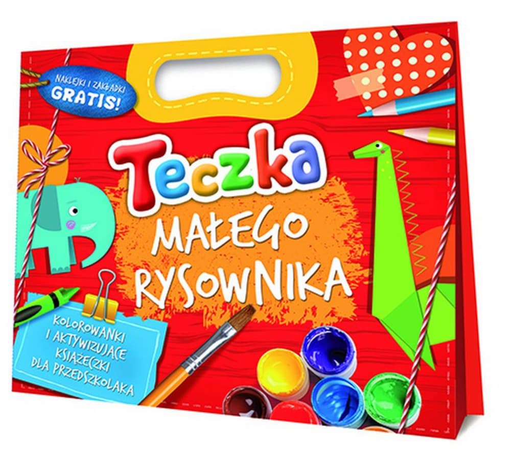 Teczka małego rysownika Kolorowanki i aktywizujące książeczki dla przedszkolaka