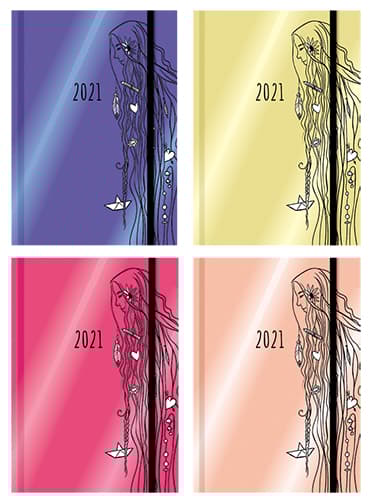 Terminarz wyjątkowej dziewczyny 2021 mix kolorów