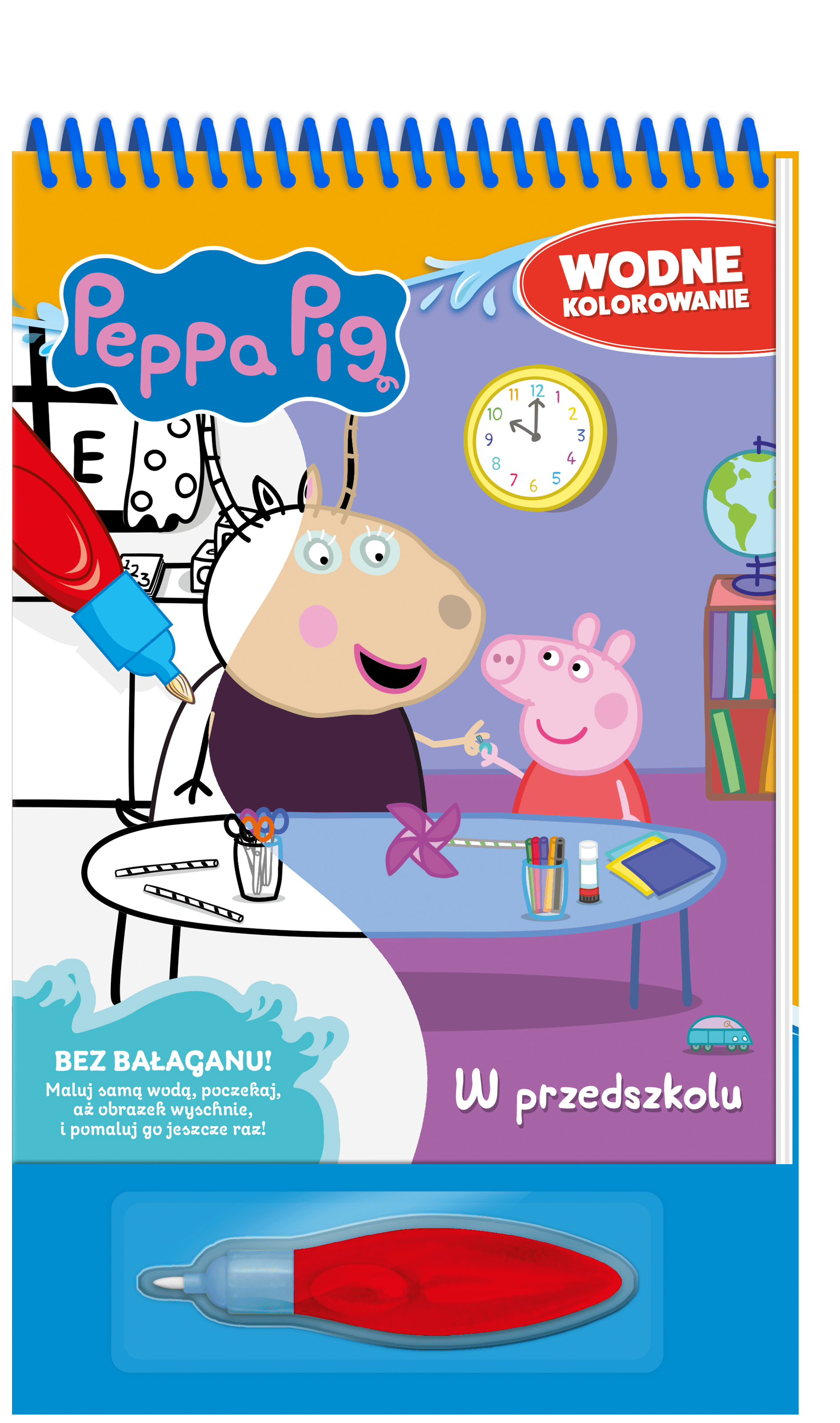 W przedszkolu. Świnka Peppa. Wodne kolorowanie