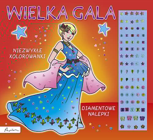 Wielka gala Niezwykłe kolorowanki Diamentowe nalepki