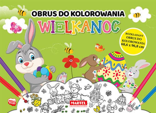 Wielkanoc obrus do kolorowania