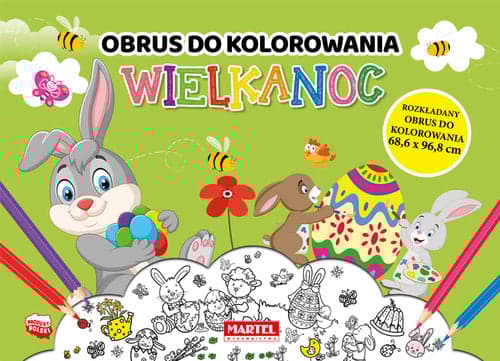 Wielkanoc obrus do kolorowania