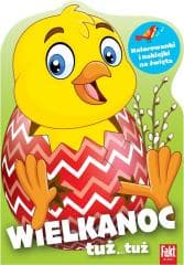 Wielkanoc tuż...tuż. Kolorowanki z naklejkami..