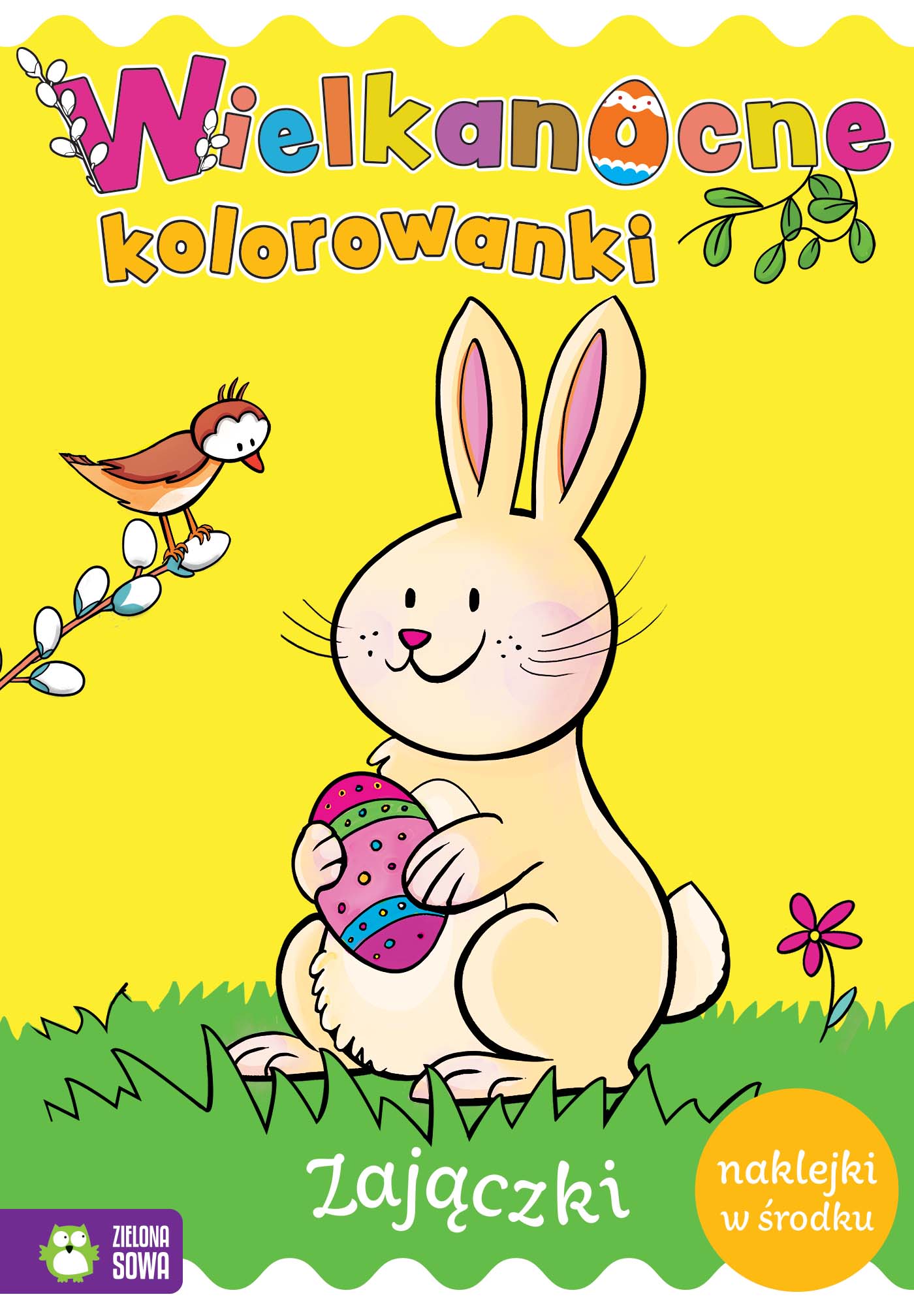 Wielkanocne kolorowanki Zajączki