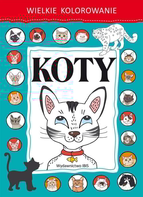 Wielkie kolorowanie Koty