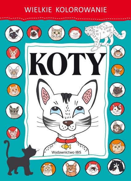 Wielkie kolorowanie Koty