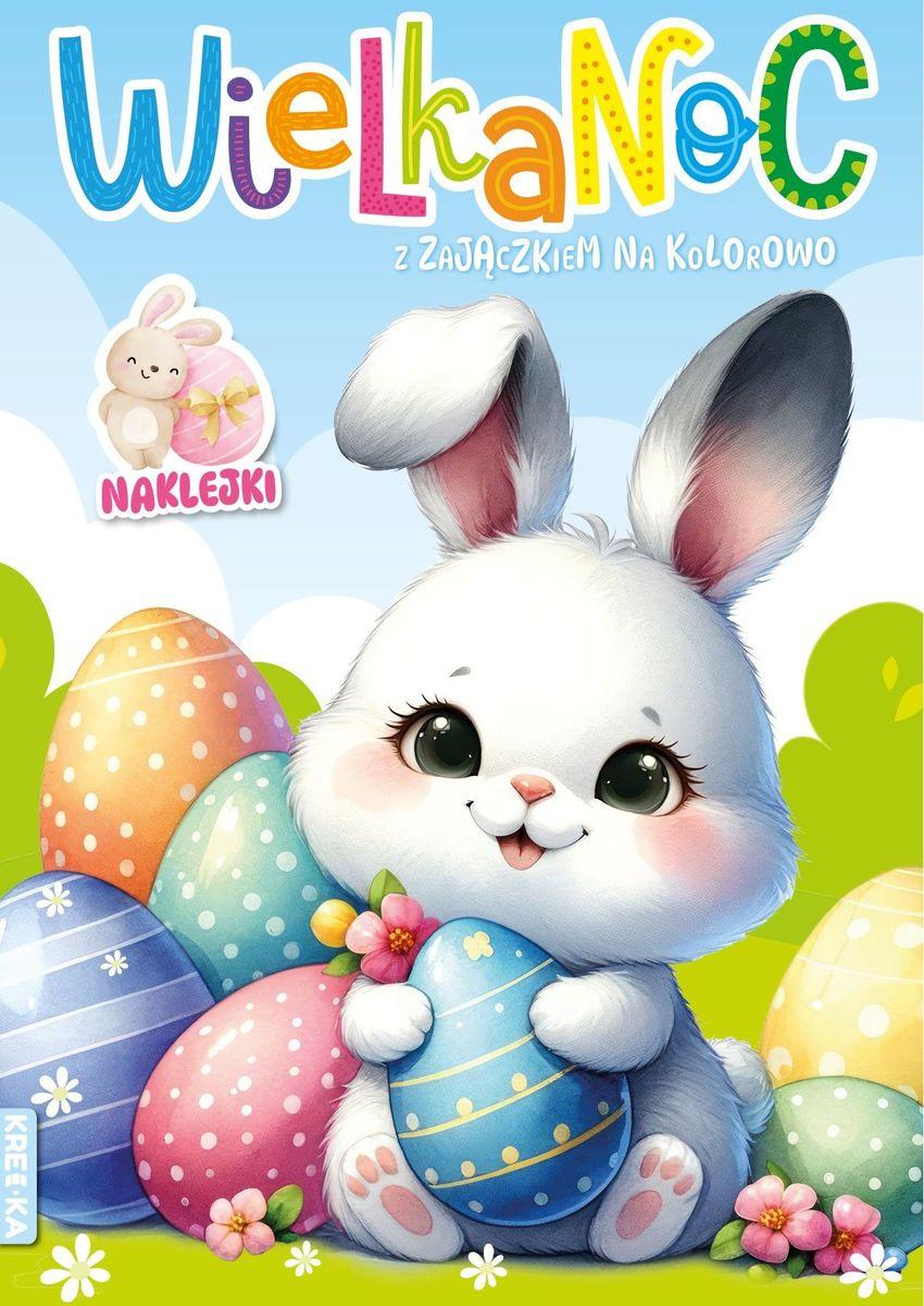 Wiielkanoc z zajączkiem na kolorowo