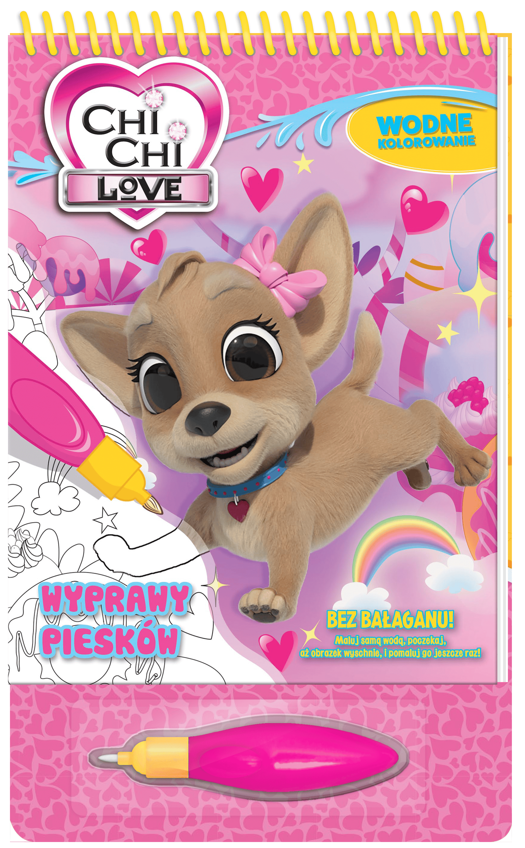 Wyprawy piesków. Chi Chi Love. Wodne kolorowanie