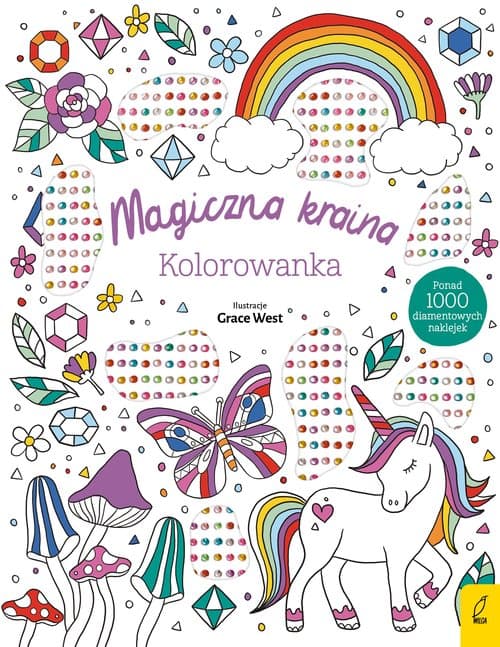 Wypukłe naklejki Magiczna kraina Kolorowanka