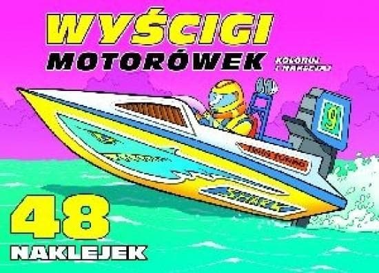 Wyścigi motorówek Koloruj i naklejaj
